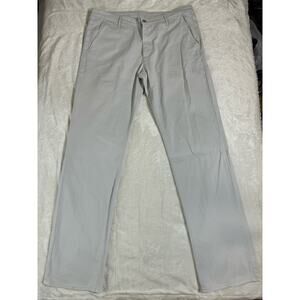 Adriano Goldschmied AG The Lux Khaki StyleTailored Men's Trouser Gray Size 36R
